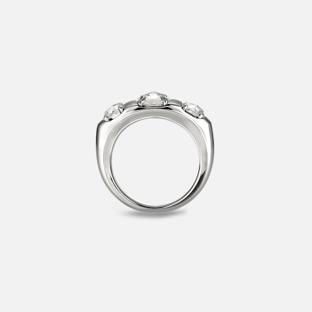 ROSE-CUT DIAMOND LUCIEN TRILOGY RING